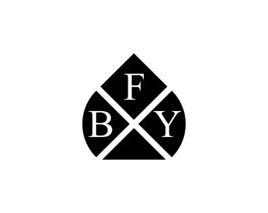 BFY Logo tasarım vektör şablonu. BFY