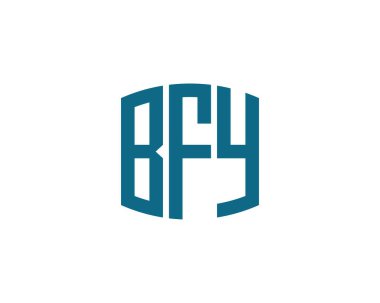 BFY Logo tasarım vektör şablonu. BFY