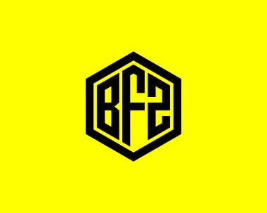 BFZ logo tasarım vektör şablonu. BFZ