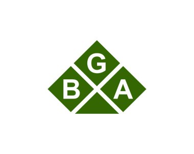 BGA logo tasarım vektör şablonu. BGA