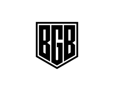BGB Logo tasarım vektör şablonu. BGB