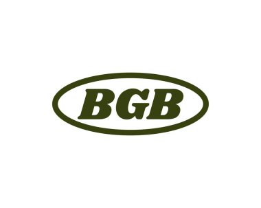 BGB Logo tasarım vektör şablonu. BGB