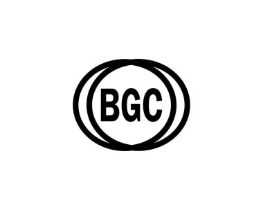 BGC logo tasarım vektör şablonu. BGC