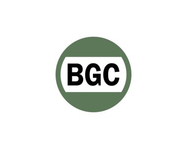 BGC logo tasarım vektör şablonu. BGC