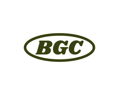 BGC logo tasarım vektör şablonu. BGC