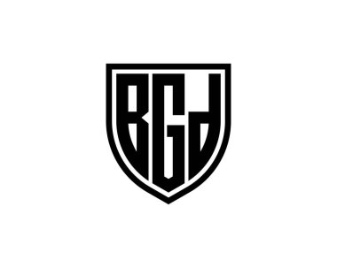 BGD logo tasarım vektör şablonu. BGD