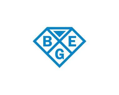 BGE logo tasarım vektör şablonu. BGE