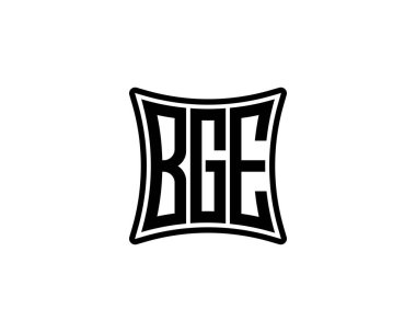 BGE logo tasarım vektör şablonu. BGE