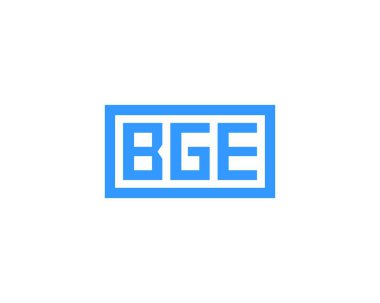 BGE logo tasarım vektör şablonu. BGE