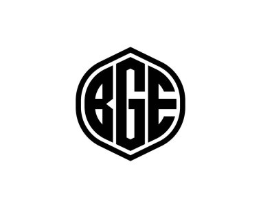 BGE logo tasarım vektör şablonu. BGE