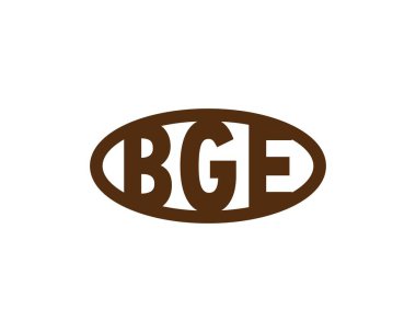 BGE logo tasarım vektör şablonu. BGE