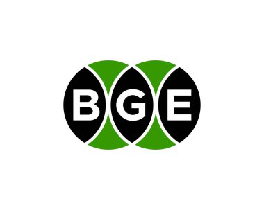 BGE logo tasarım vektör şablonu. BGE