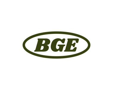 BGE logo tasarım vektör şablonu. BGE