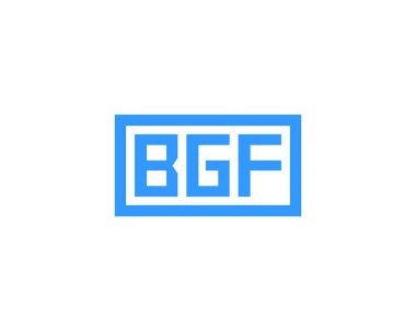BGF logo tasarım vektör şablonu. BGF