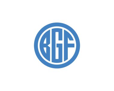 BGF logo tasarım vektör şablonu. BGF