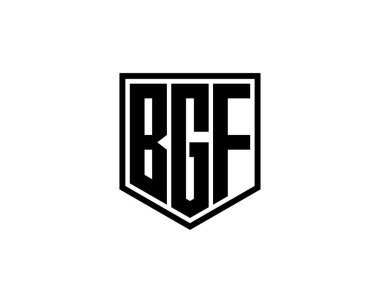 BGF logo tasarım vektör şablonu. BGF