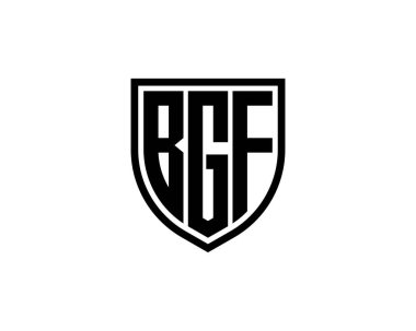 BGF logo tasarım vektör şablonu. BGF