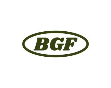 BGF logo tasarım vektör şablonu. BGF