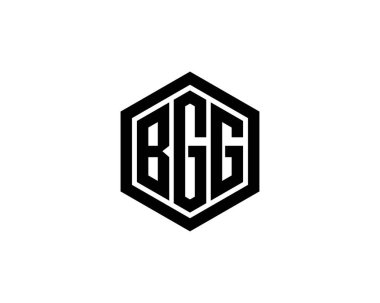 BGG logo tasarım vektör şablonu. BGG