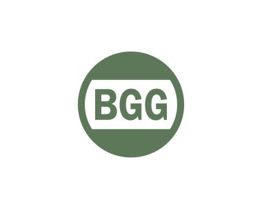 BGG logo tasarım vektör şablonu. BGG