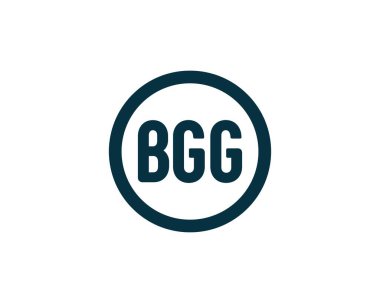 BGG logo tasarım vektör şablonu. BGG