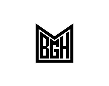 BGH logo tasarım vektör şablonu. BGH