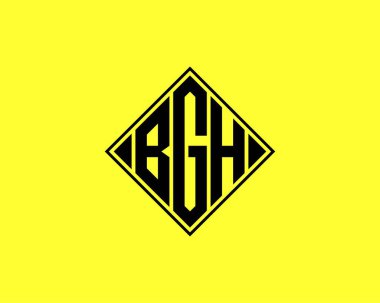 BGH logo tasarım vektör şablonu. BGH