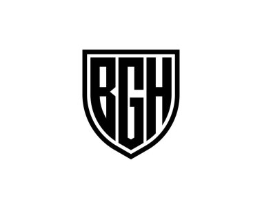 BGH logo tasarım vektör şablonu. BGH