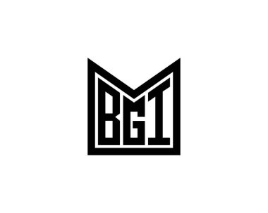 BGI logo tasarım vektör şablonu. BGI