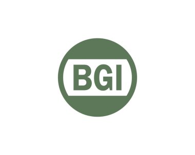 BGI logo tasarım vektör şablonu. BGI