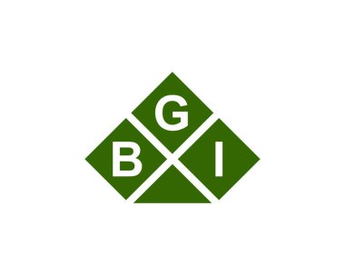 BGI logo tasarım vektör şablonu. BGI
