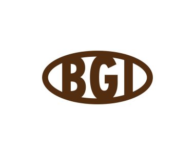 BGI logo tasarım vektör şablonu. BGI