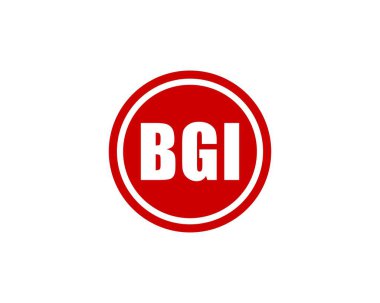 BGI logo tasarım vektör şablonu. BGI