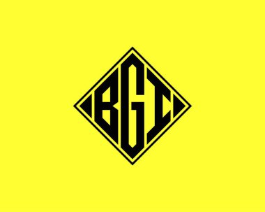 BGI logo tasarım vektör şablonu. BGI