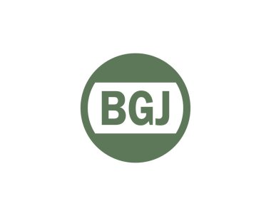 BGJ logo tasarım vektör şablonu. BGJ