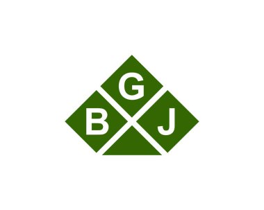 BGJ logo tasarım vektör şablonu. BGJ