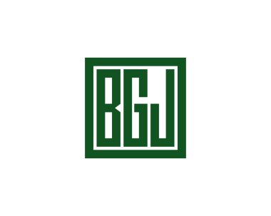BGJ logo tasarım vektör şablonu. BGJ