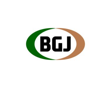BGJ logo tasarım vektör şablonu. BGJ