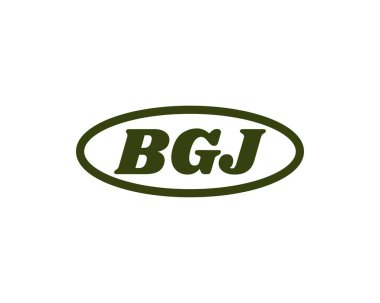 BGJ logo tasarım vektör şablonu. BGJ