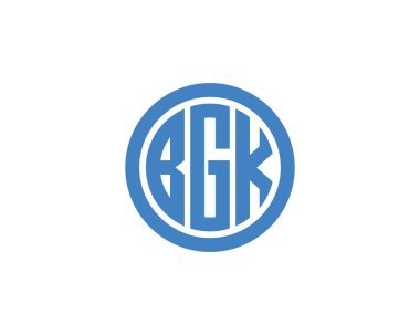 BGK logo tasarım vektör şablonu. BGK