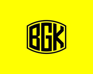 BGK logo tasarım vektör şablonu. BGK