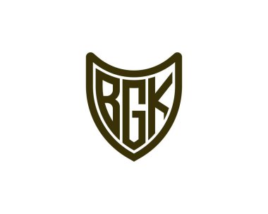 BGK logo tasarım vektör şablonu. BGK