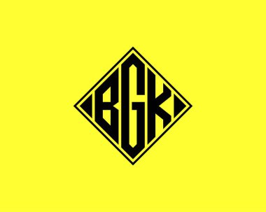 BGK logo tasarım vektör şablonu. BGK
