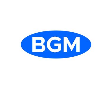BGM logo tasarım vektör şablonu. BGM