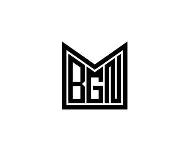 BGN logo tasarım vektör şablonu. BGN