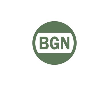 BGN logo tasarım vektör şablonu. BGN