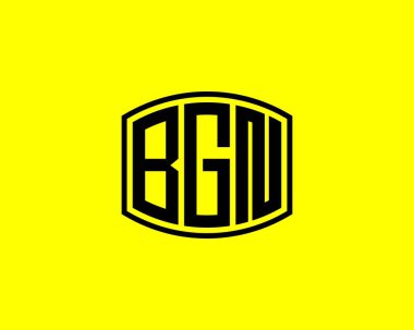 BGN logo tasarım vektör şablonu. BGN