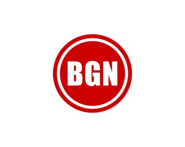 BGN logo tasarım vektör şablonu. BGN