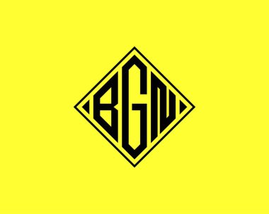 BGN logo tasarım vektör şablonu. BGN