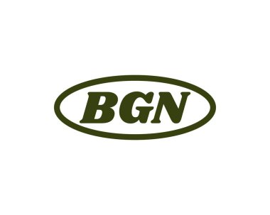 BGN logo tasarım vektör şablonu. BGN